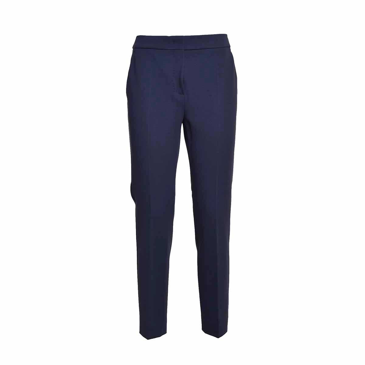 Pantalone Pegno in misto viscosa blu Max Mara 