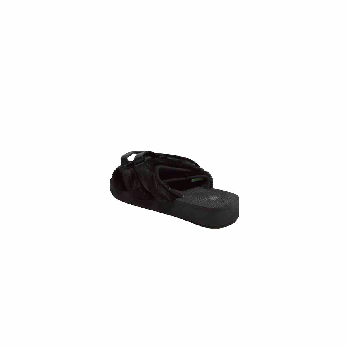 Ciabatte in gomma Moto nere con pelo Suicoke 