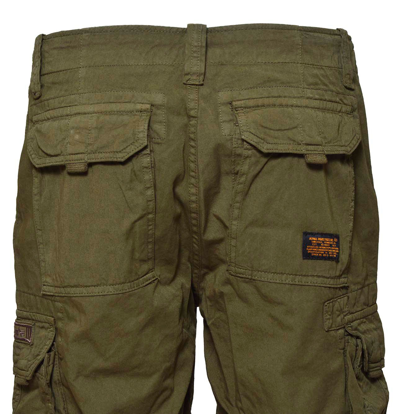 Bermuda Jet cargo in cotone verde oliva Alpha Industries 