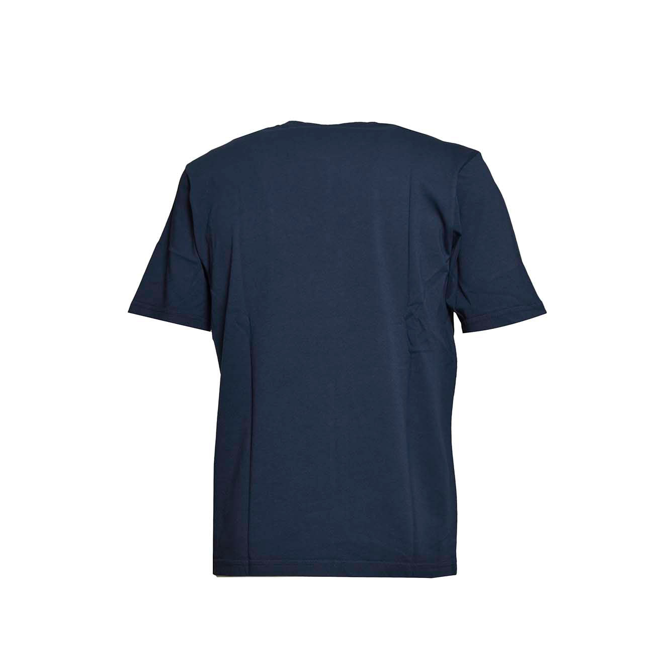 T-shirt in cotone blu navy con tasca Aspesi 