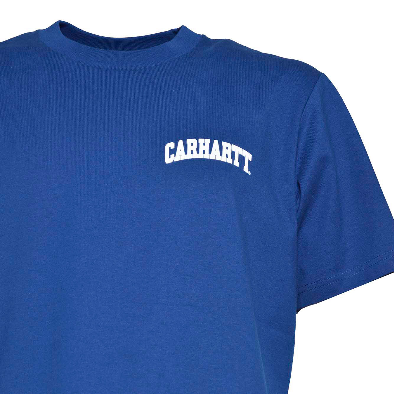T-shirt University in cotone blu con stampa logo Carhartt Wip 
