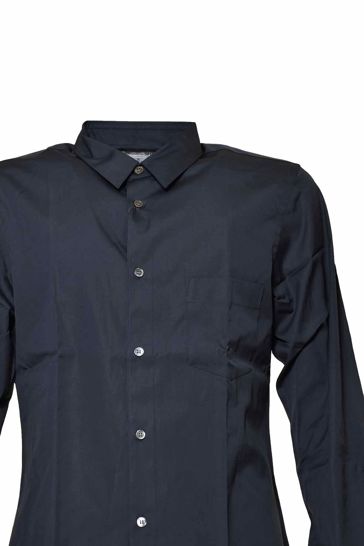 Camicia slim in cotone blu navy Comme des Garçons Shirt 