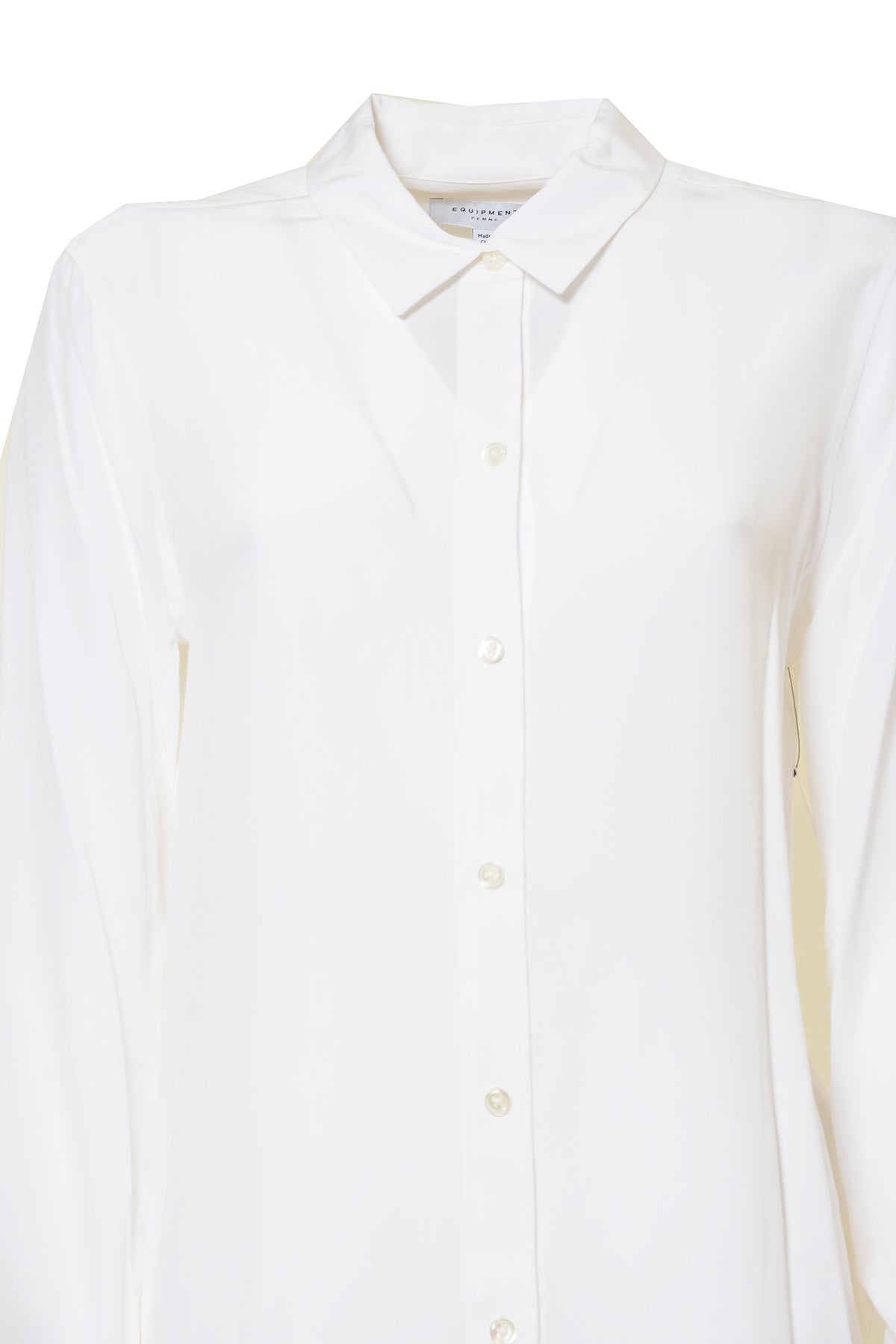 Blusa Leema in seta bianca Equipment 