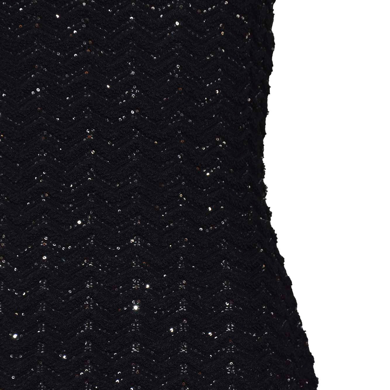 Canotta in viscosa nera con paillettes Missoni 