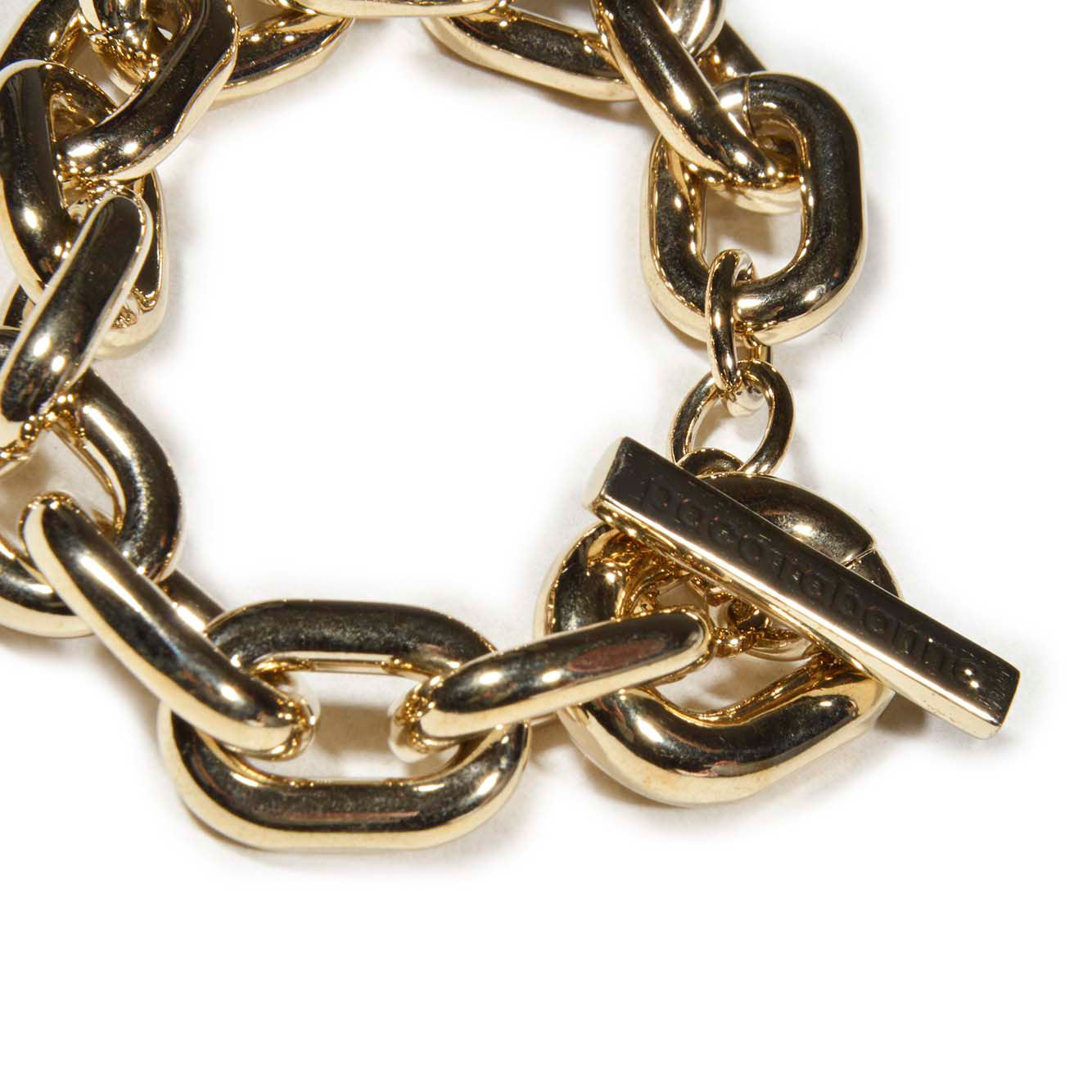Bracciale a catena in metallo oro Rabanne 