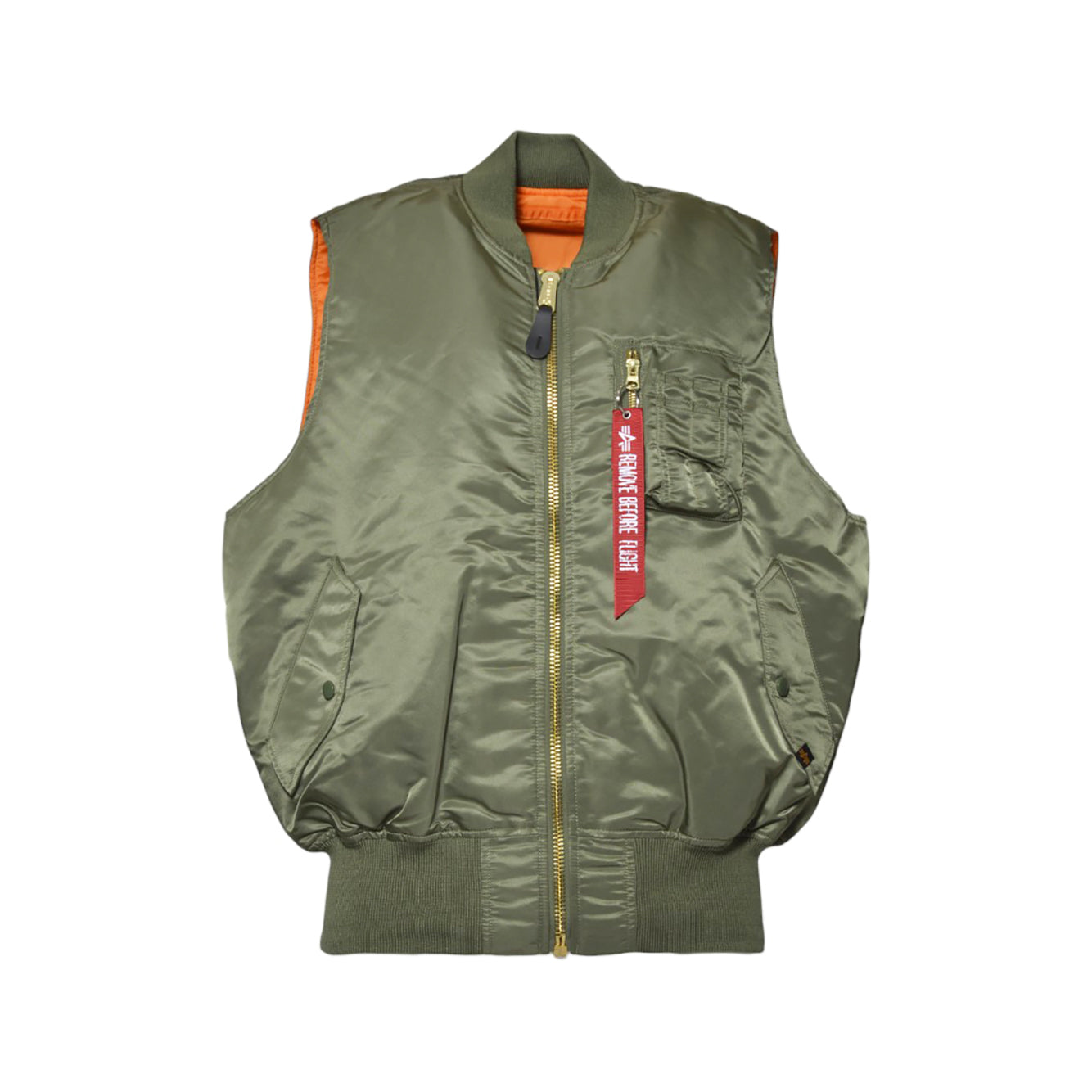 Gilet Ma-1 in nylon verde Alpha Industries 