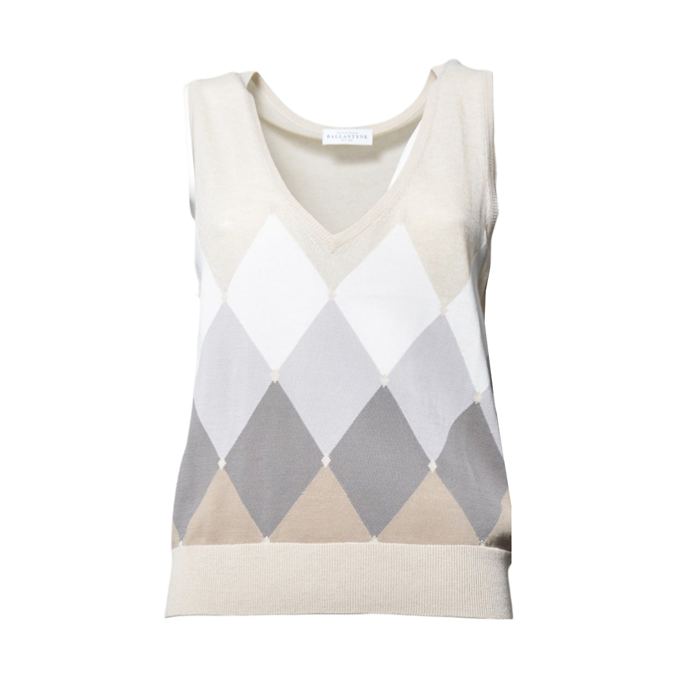 v neck tank top diamond dyed<BR/> 