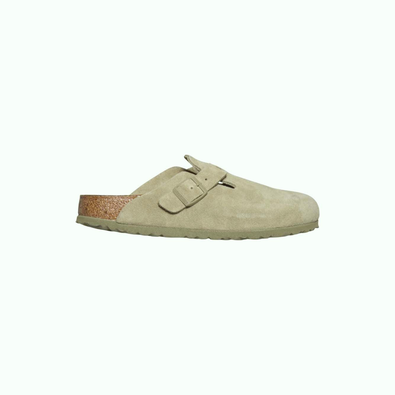 boston faded khaki, suede leather calzata stretta 