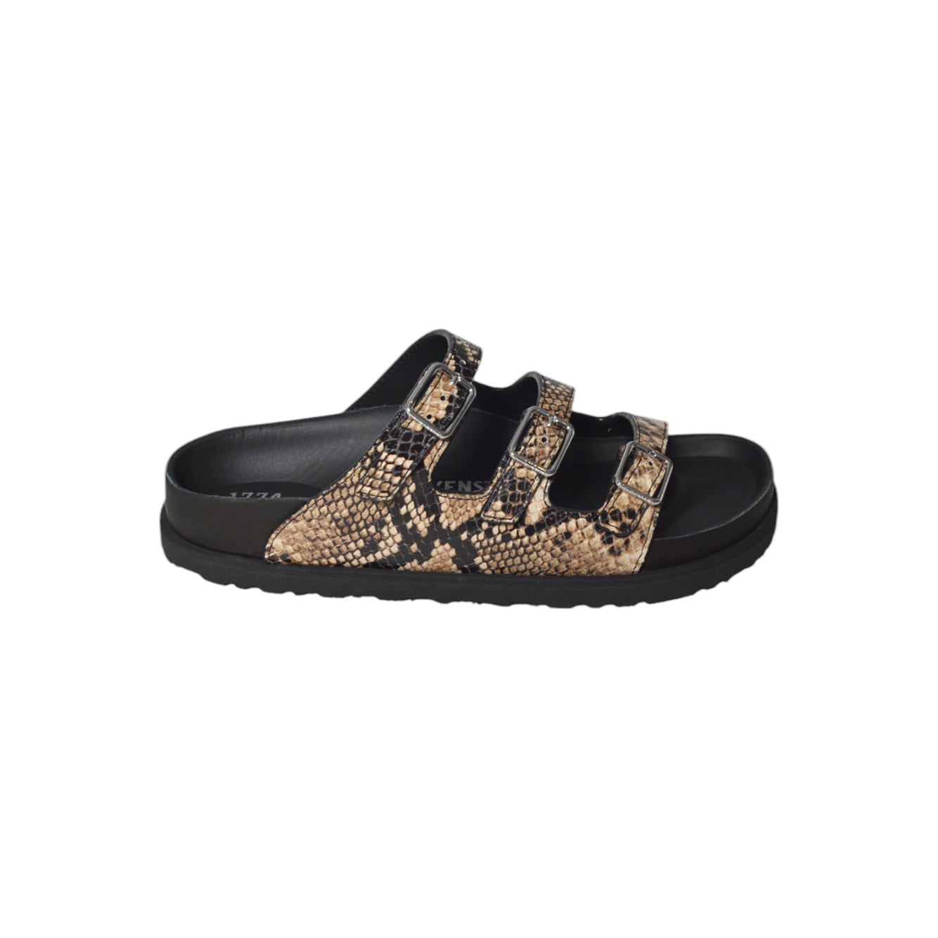 Sandali Florida in pelle pitonata beige Birkenstock 1774 