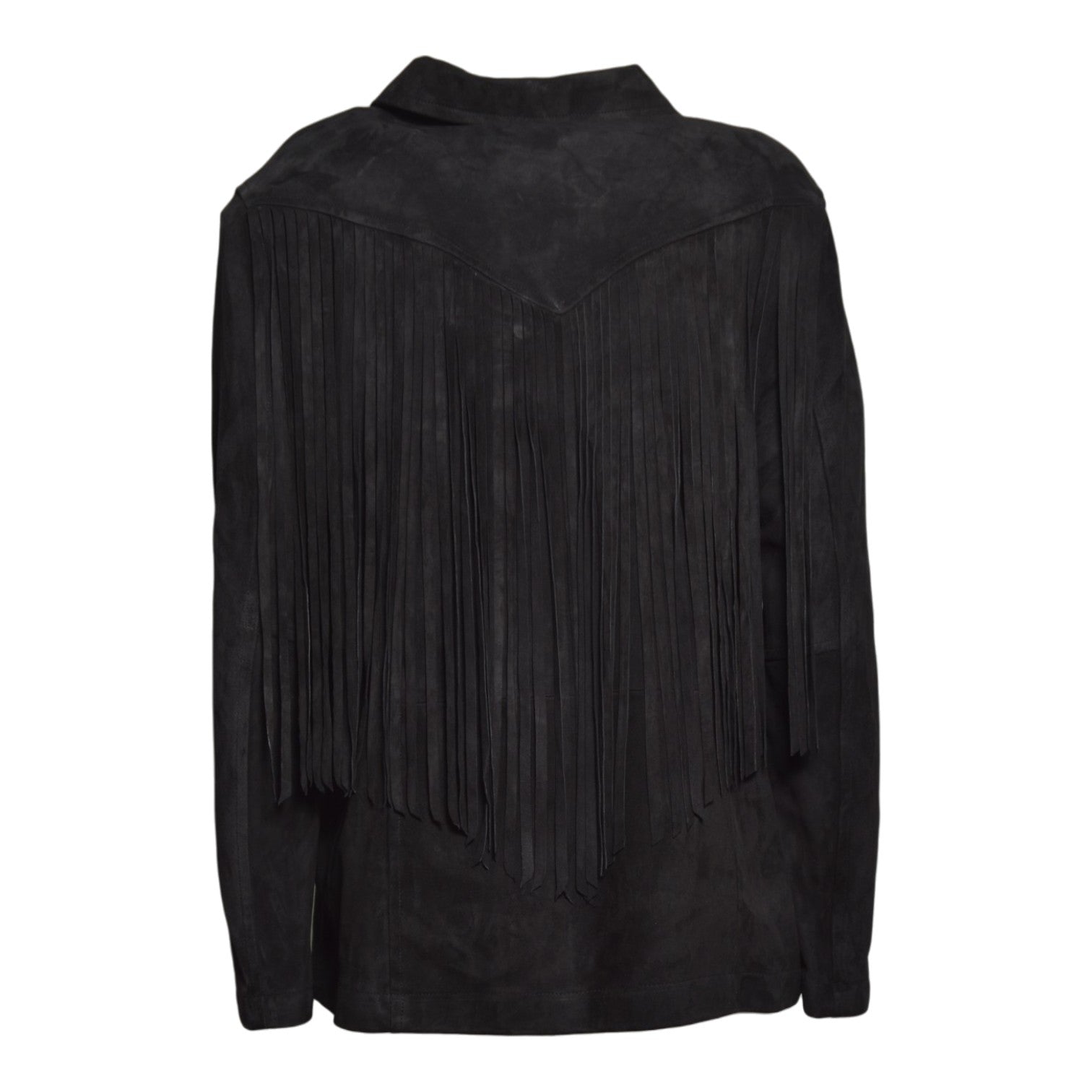 azzura camicia100% vera pelle camoscio 