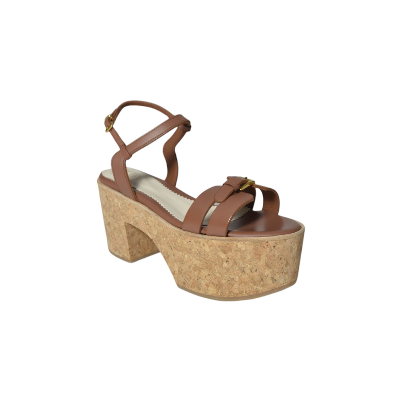 Zoccoli Anna platform in pelle cuoio C Love 
