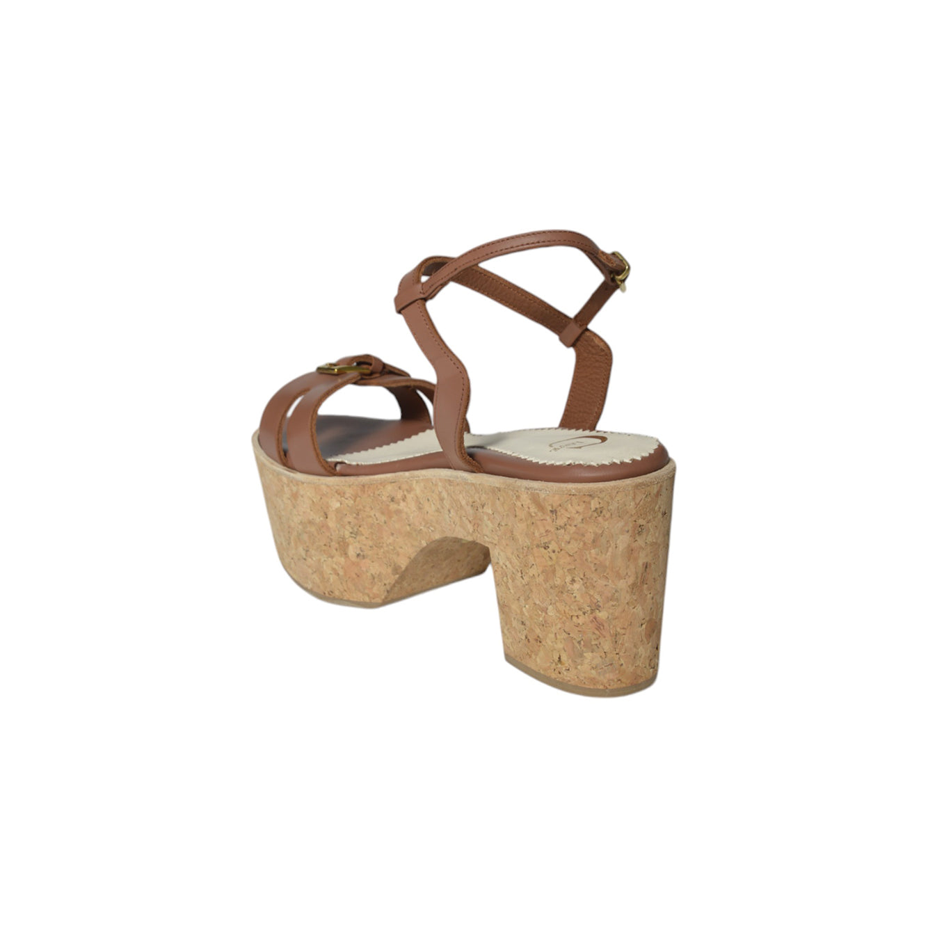 Zoccoli Anna platform in pelle cuoio C Love 