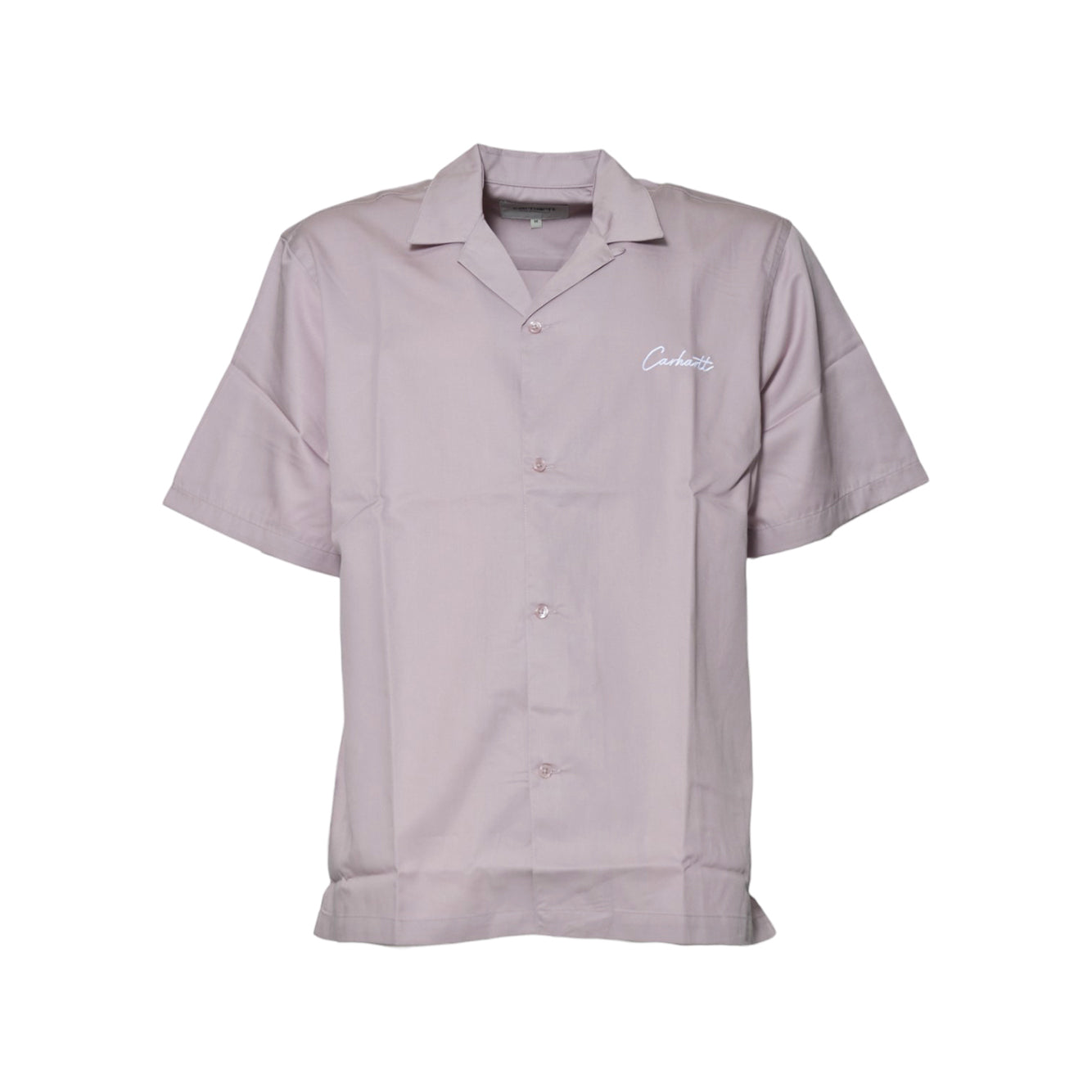 Camicia Delray maniche corte in cotone lilla Carhartt Wip 