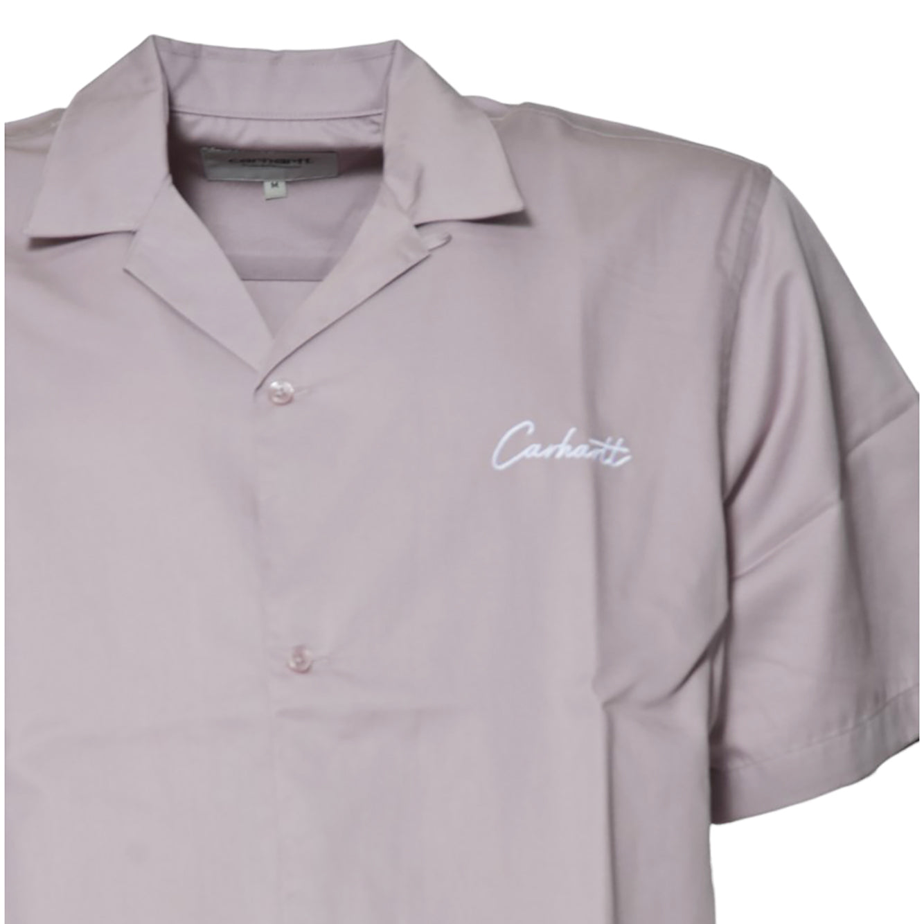 Camicia Delray maniche corte in cotone lilla Carhartt Wip 