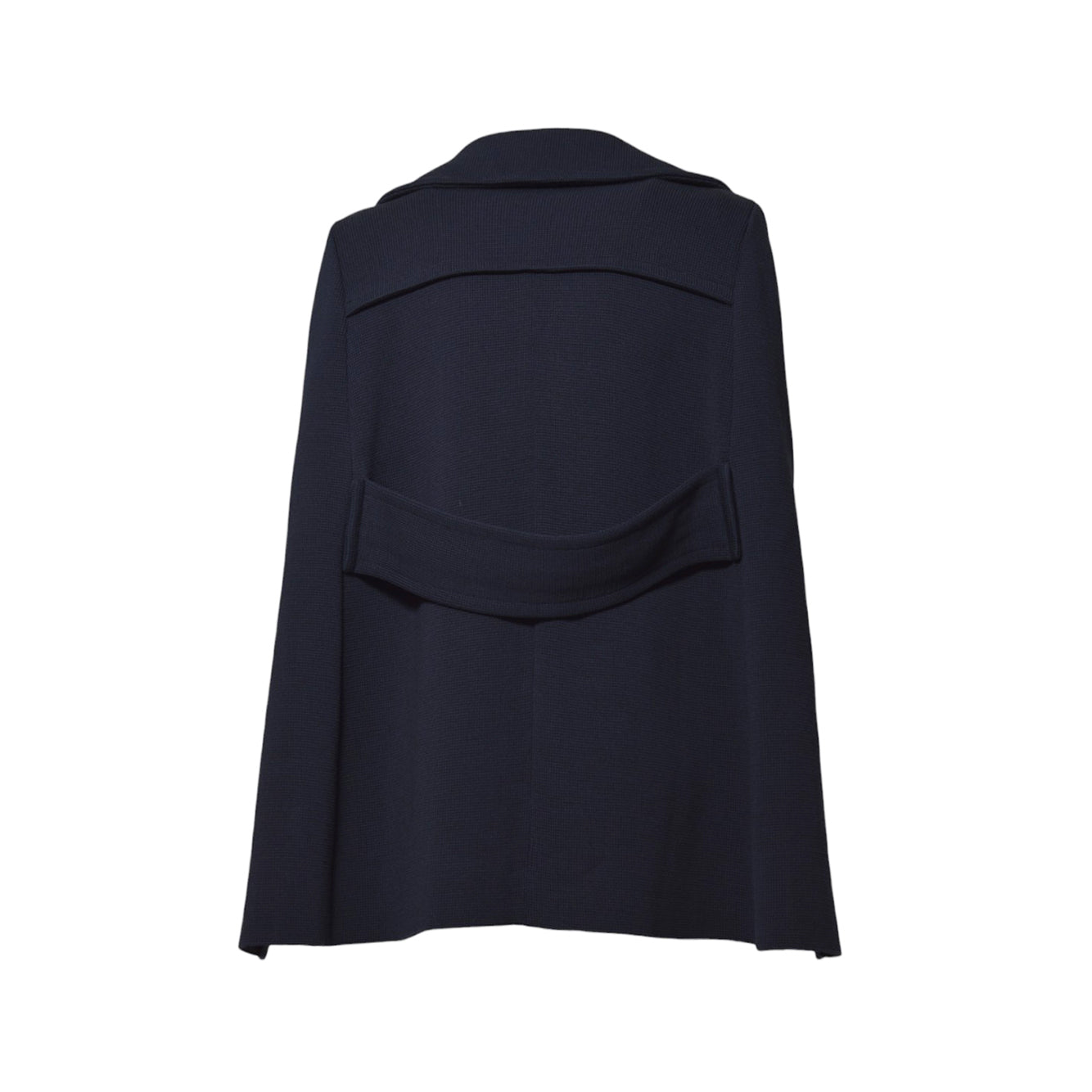 Mantella corta in maglia di cotone blu Charlott 
