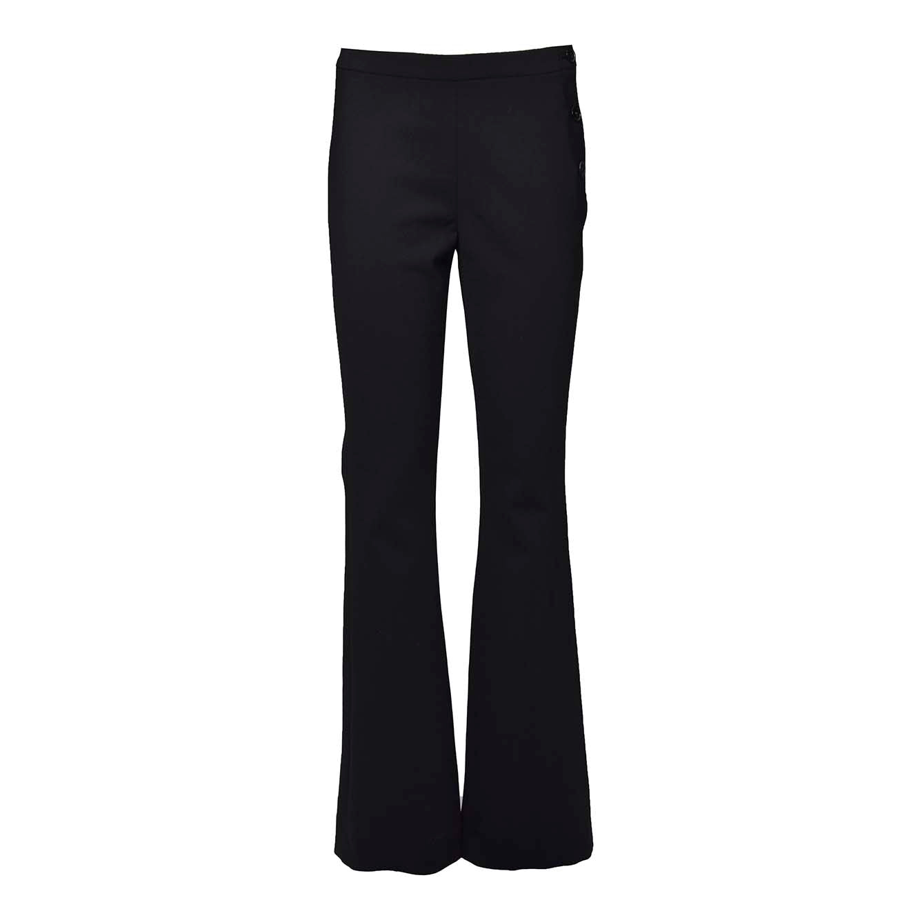 Pantaloni Oblique sartoriali in lana nera Courregès 