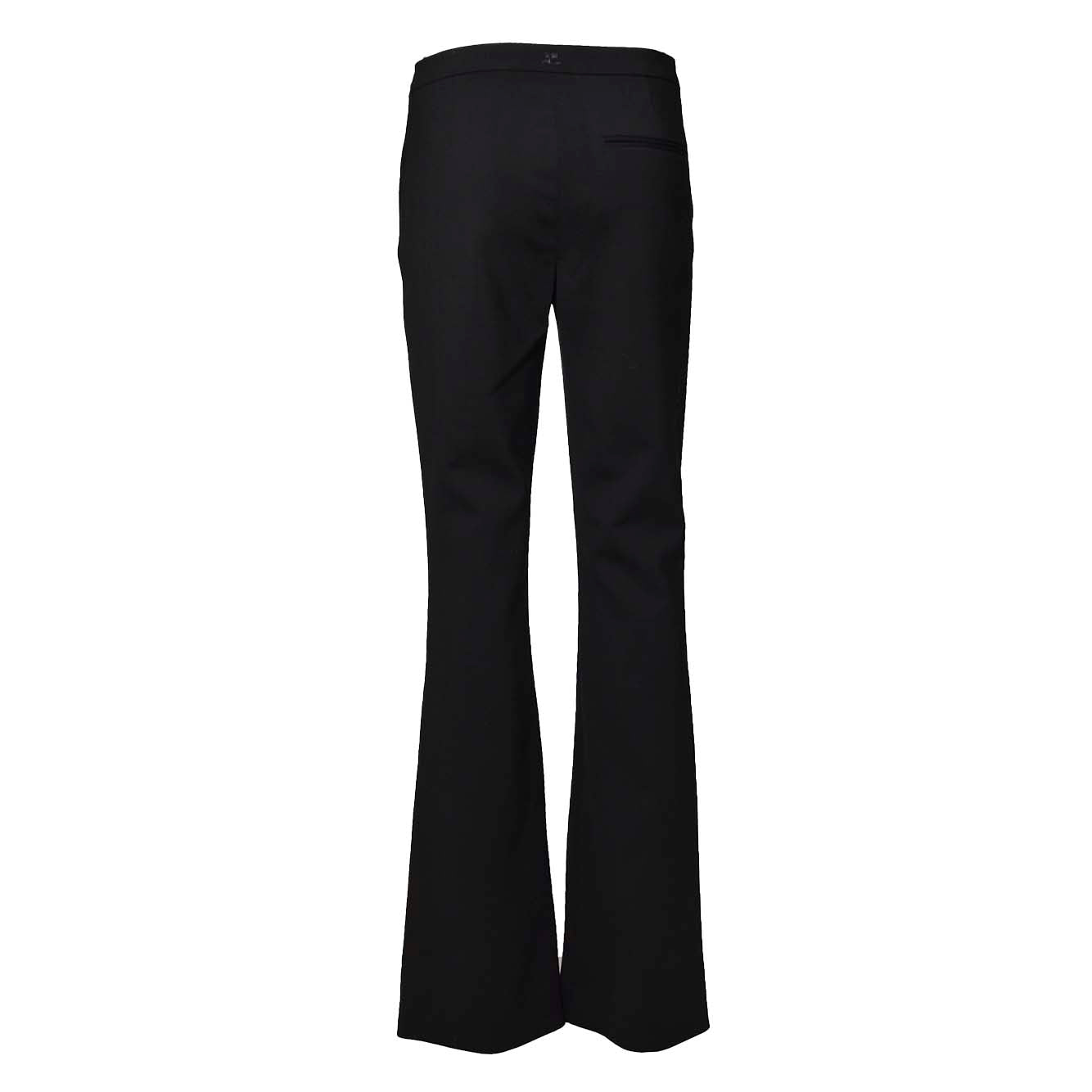 Pantaloni Oblique sartoriali in lana nera Courregès 