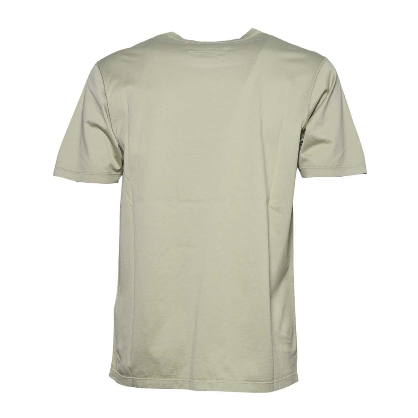 mercerized jersey 70/2 gasato short sleeve patch t-shirt 