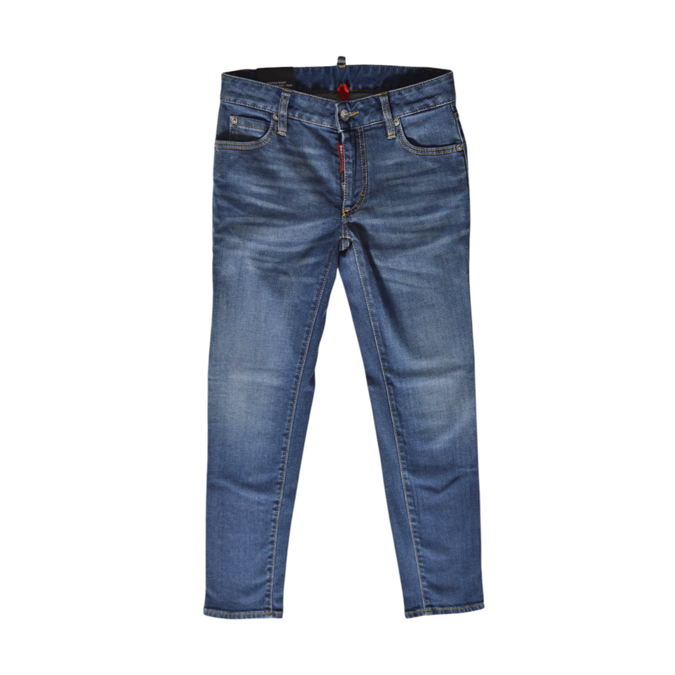 Jeans Cropped Twiggy vita media blu Dsquared2 