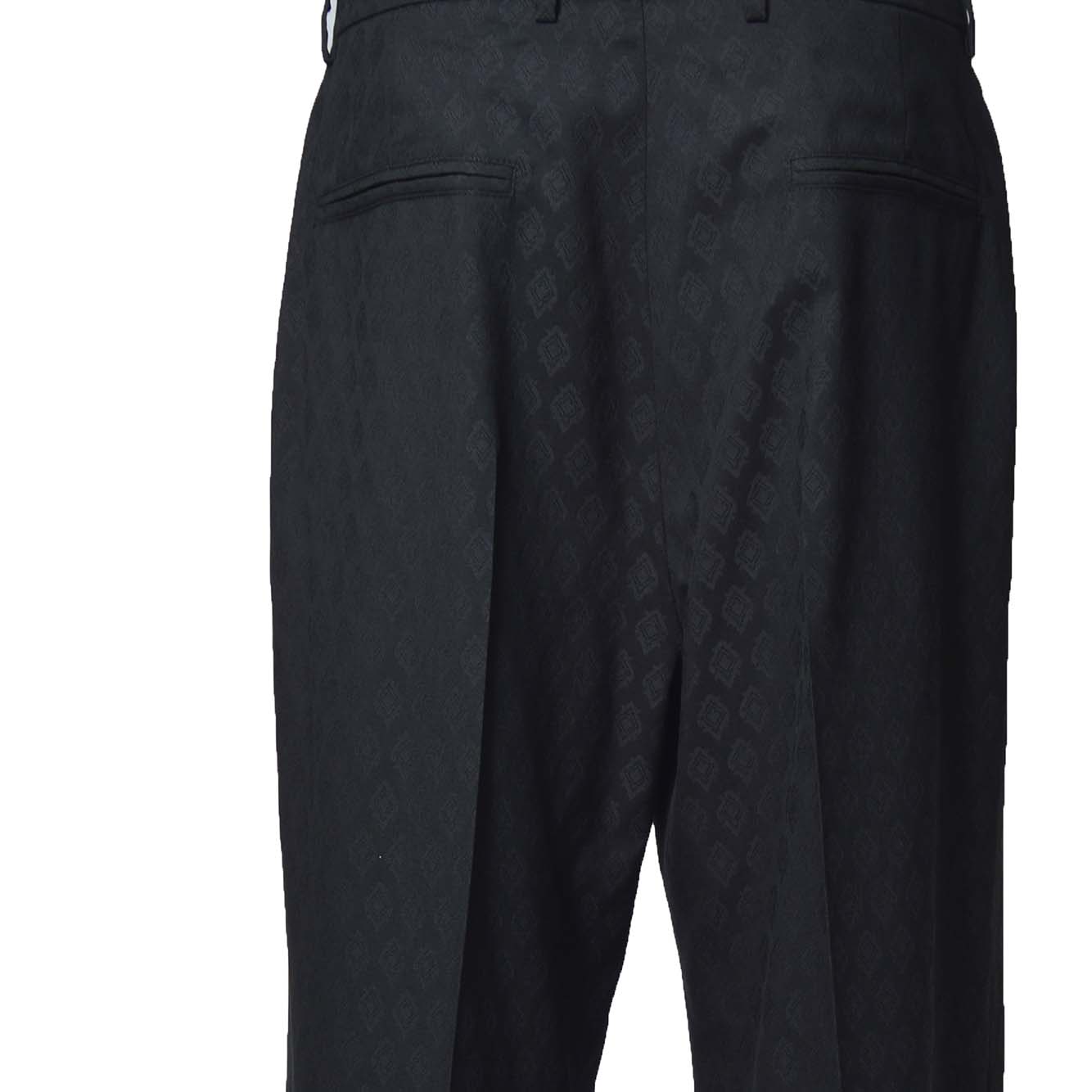 Pantalone a palazzo in lana jacquard nero Etro 