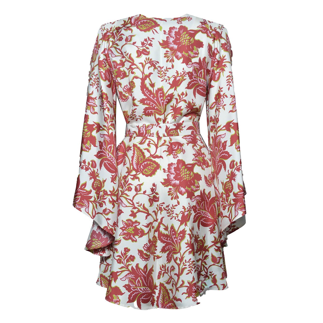 women's mini blouson dress with belt 
