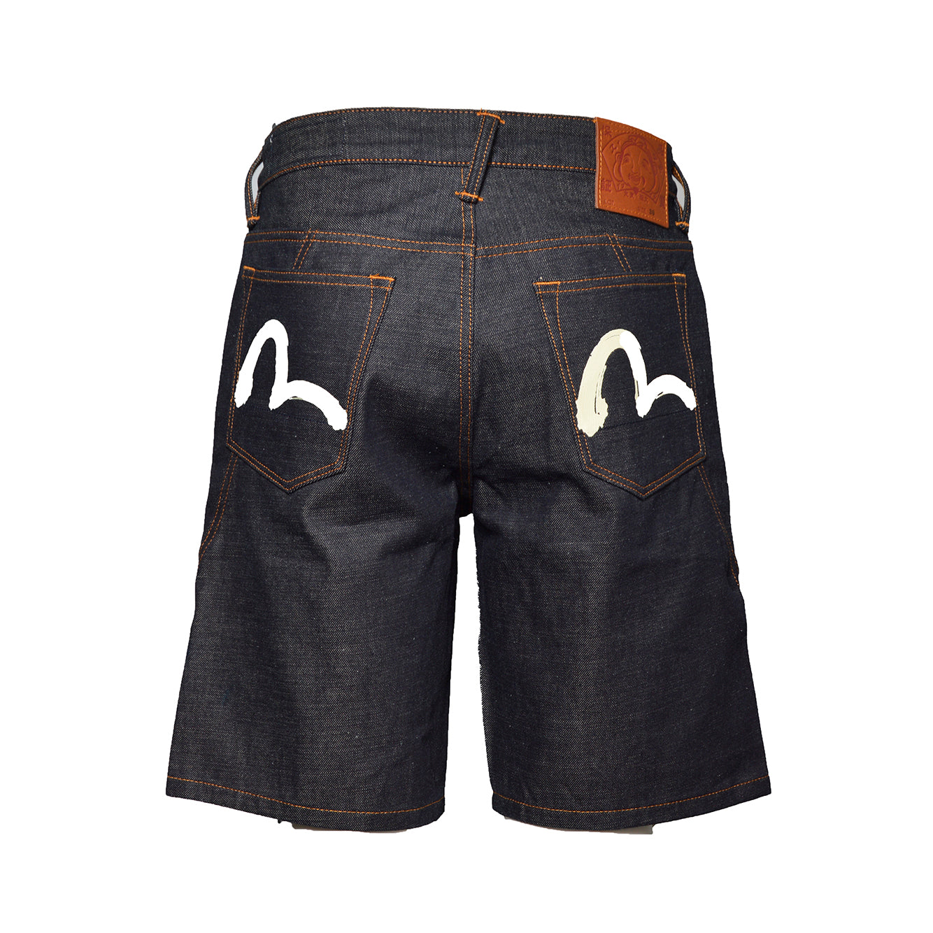 ht seagull printed pocket denim shorts 