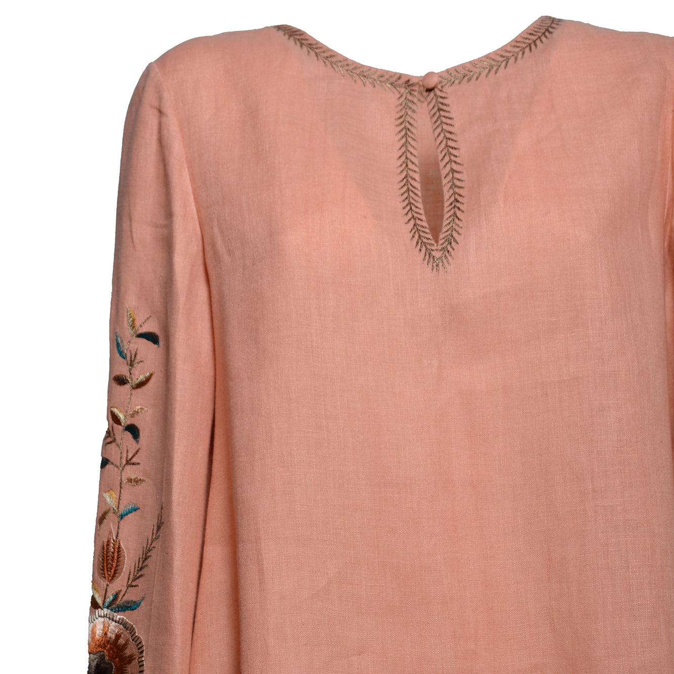 embroidered linen blouse 