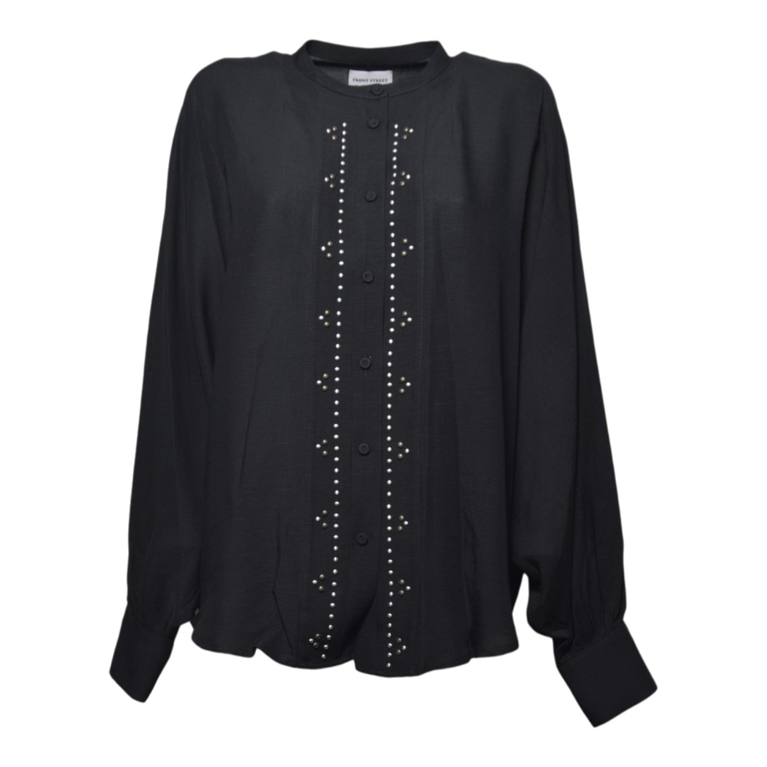 camicia pipistrello borchiata 