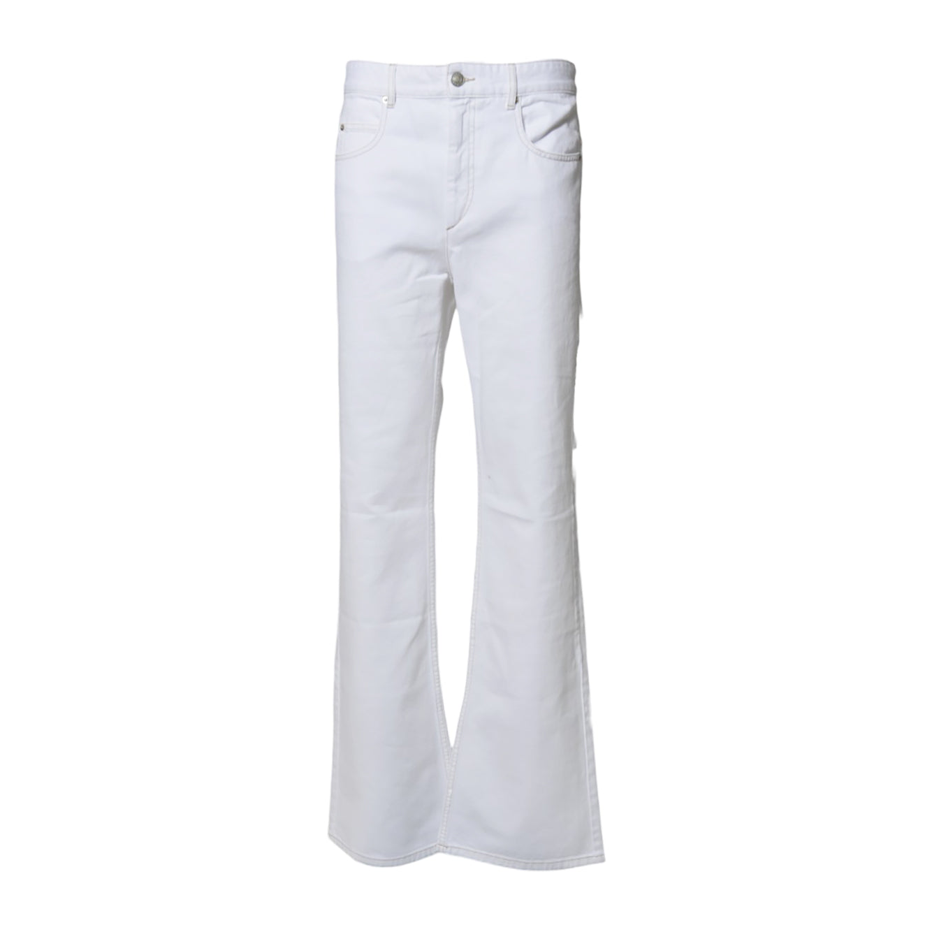 Jeans bootcut Belvira in denim bianco Isabel Marant 