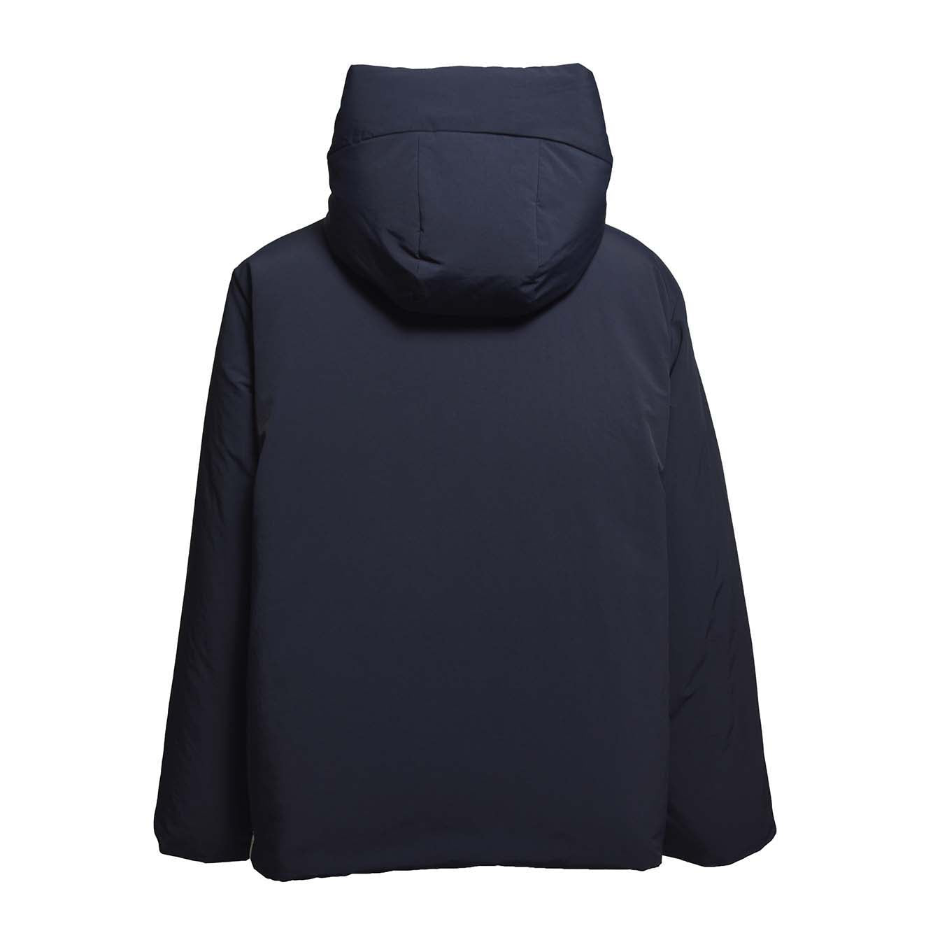 Piumino over con cappuccio blu notte Jil Sander 