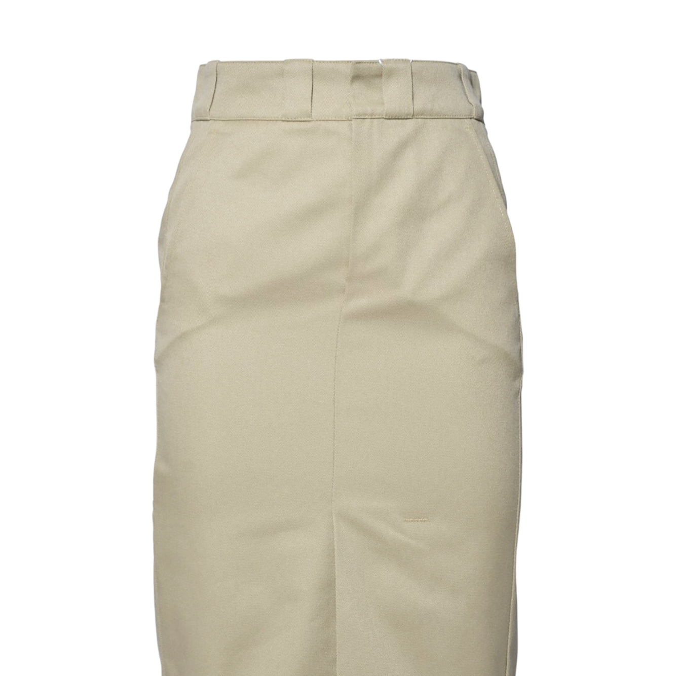 Gonna midi in twill di cotone beige Maison Margiela 