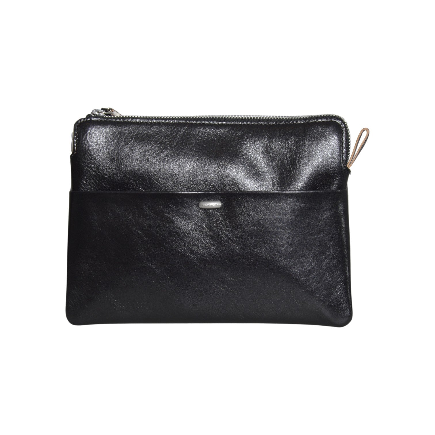 supporter organizer true dye black leather 