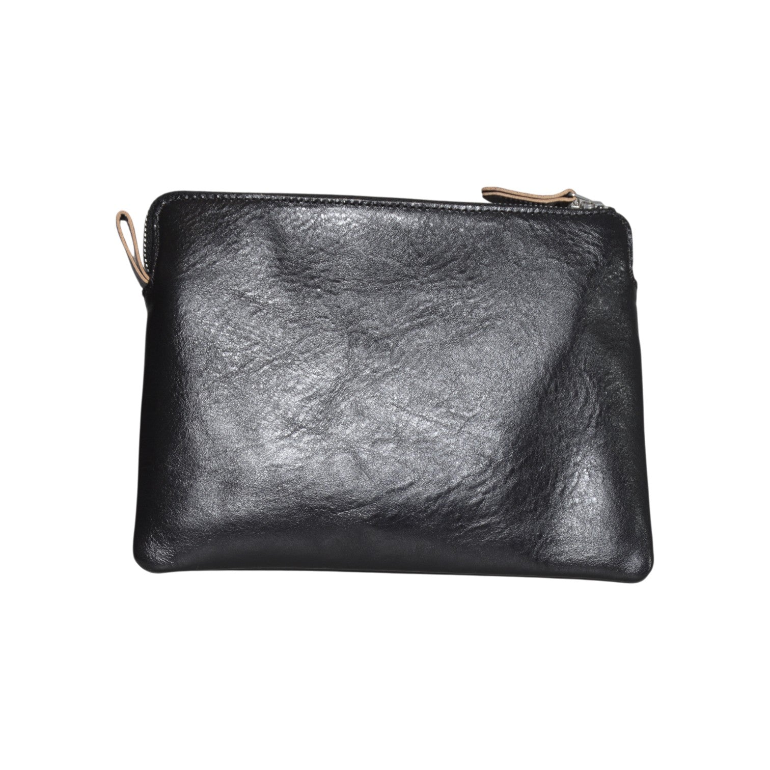 supporter organizer true dye black leather 