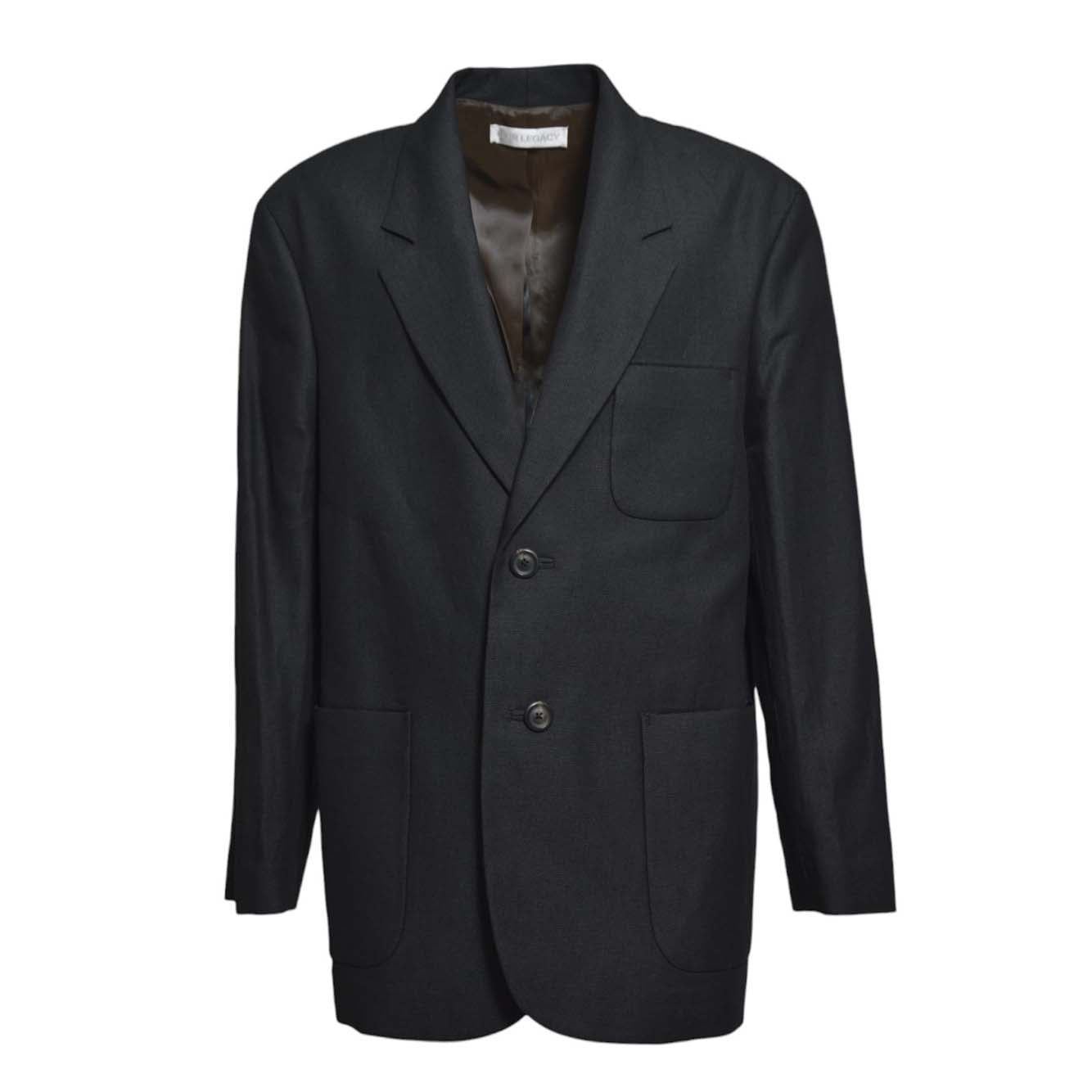 Blazer Embrace in cotone e canapa nero Our Legacy 