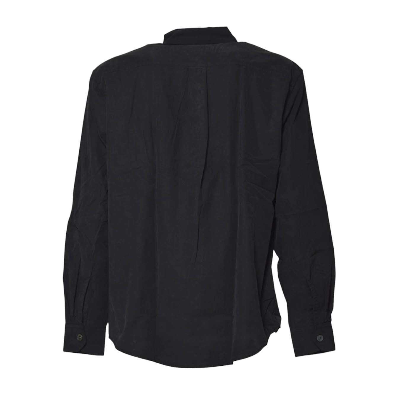 beyond shirt black casual liquid poplin 