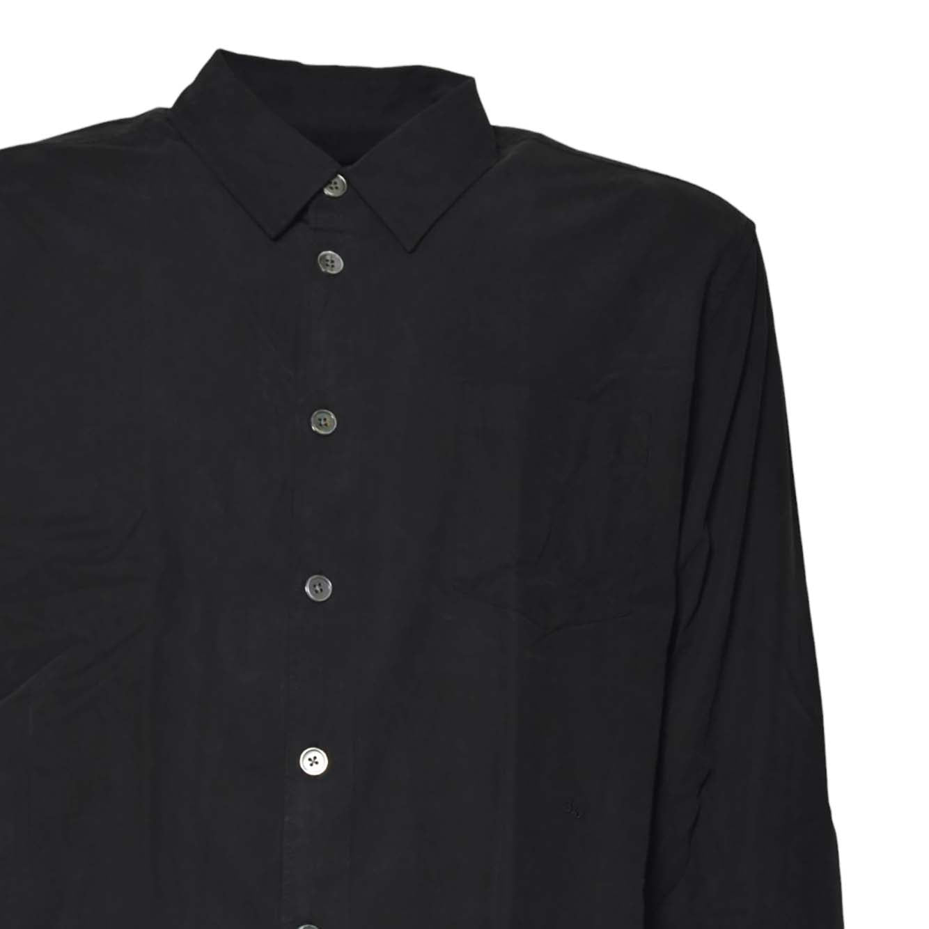 beyond shirt black casual liquid poplin 