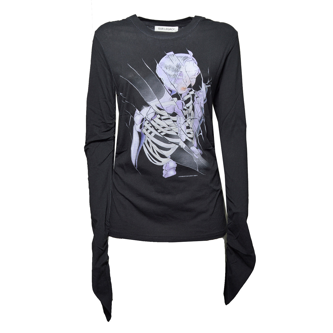 strain slim longsleeve cybemetic angel print 