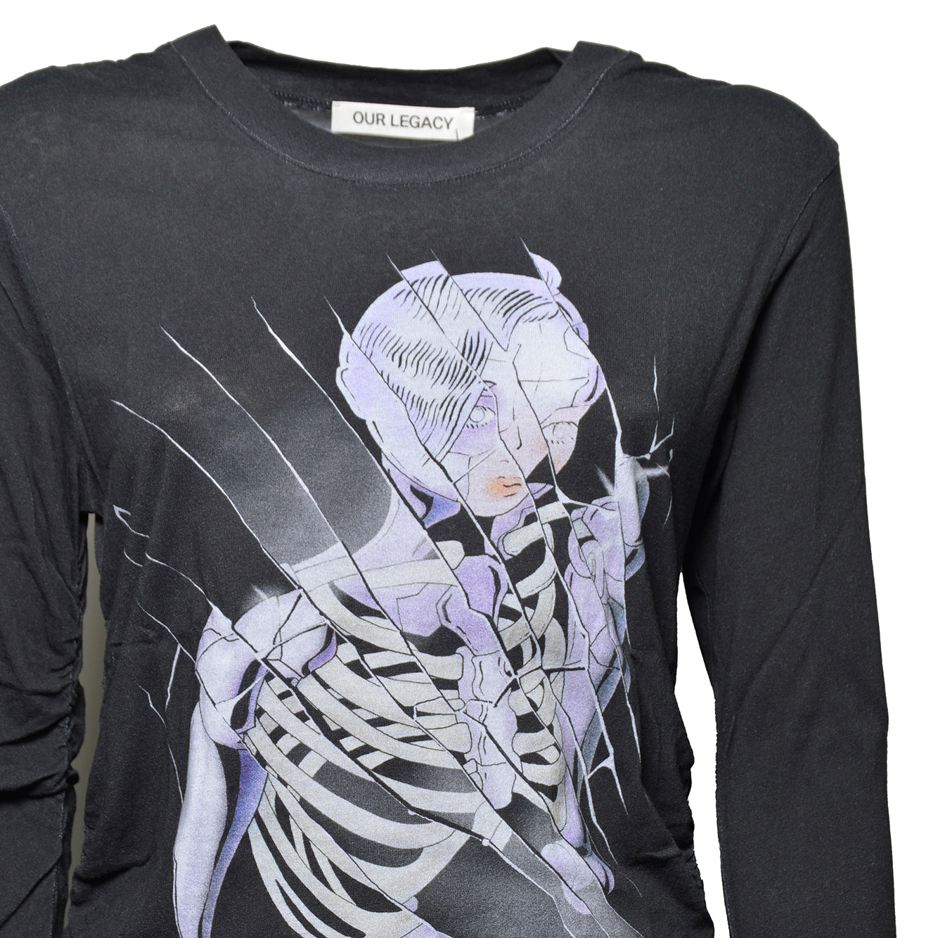 strain slim longsleeve cybemetic angel print 