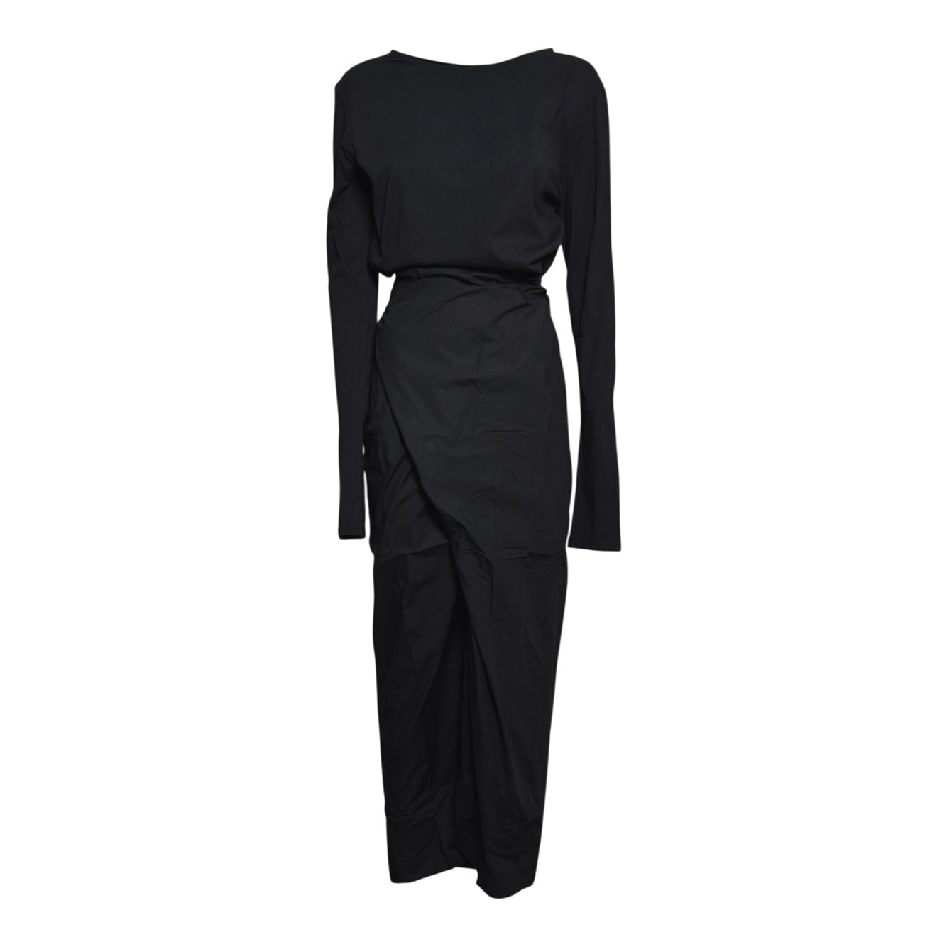 twisted dress void bòack clean jersey 