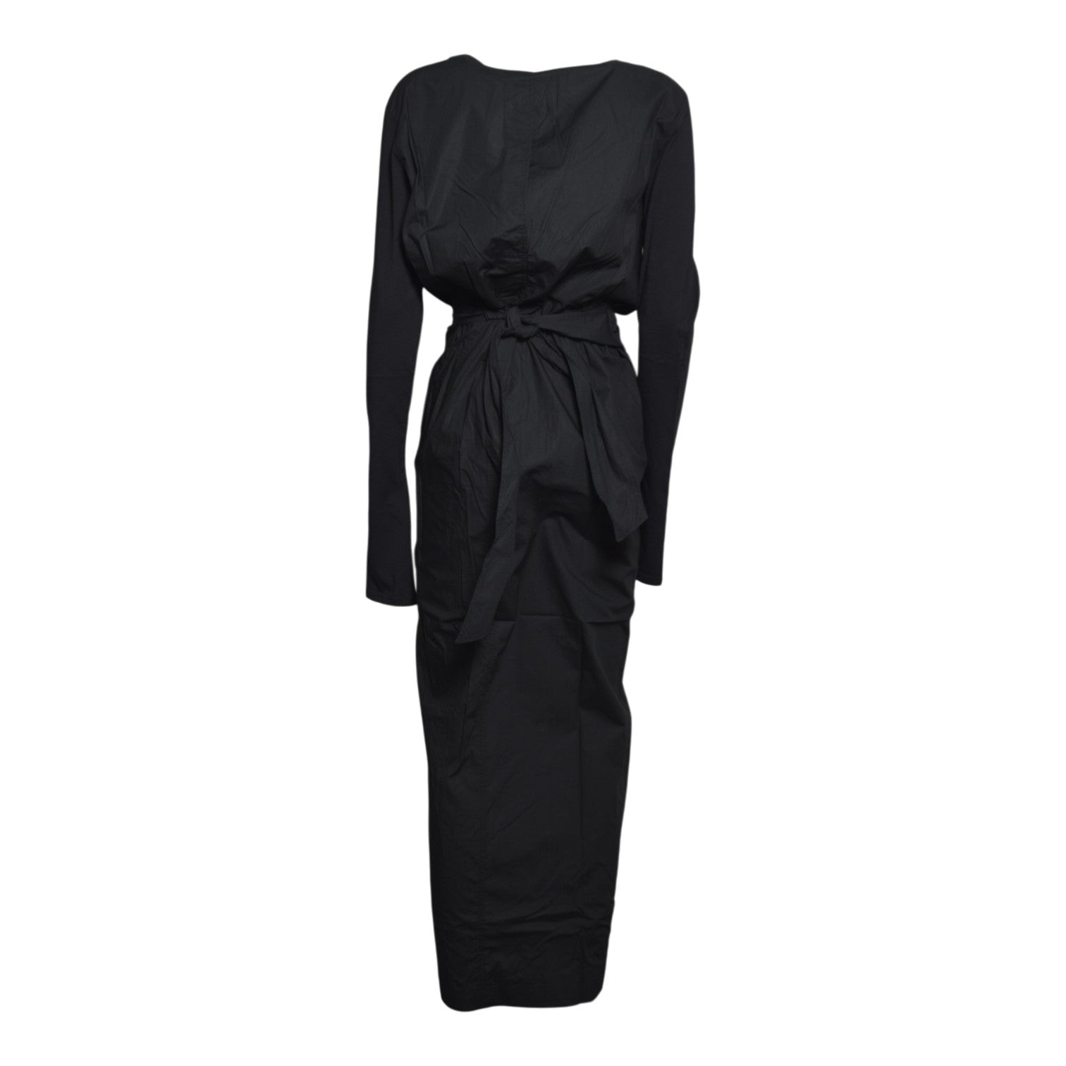 twisted dress void bòack clean jersey 