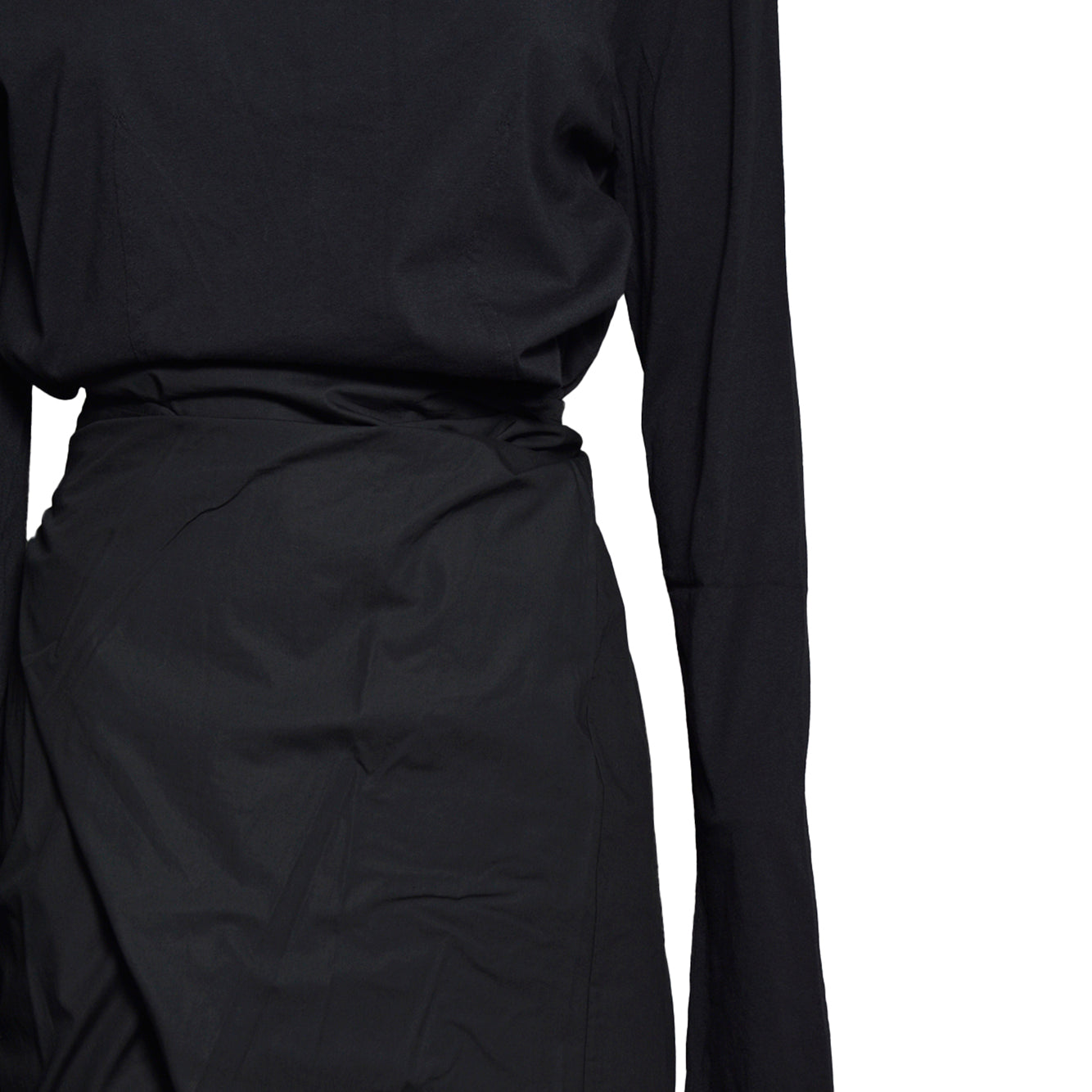 twisted dress void bòack clean jersey 
