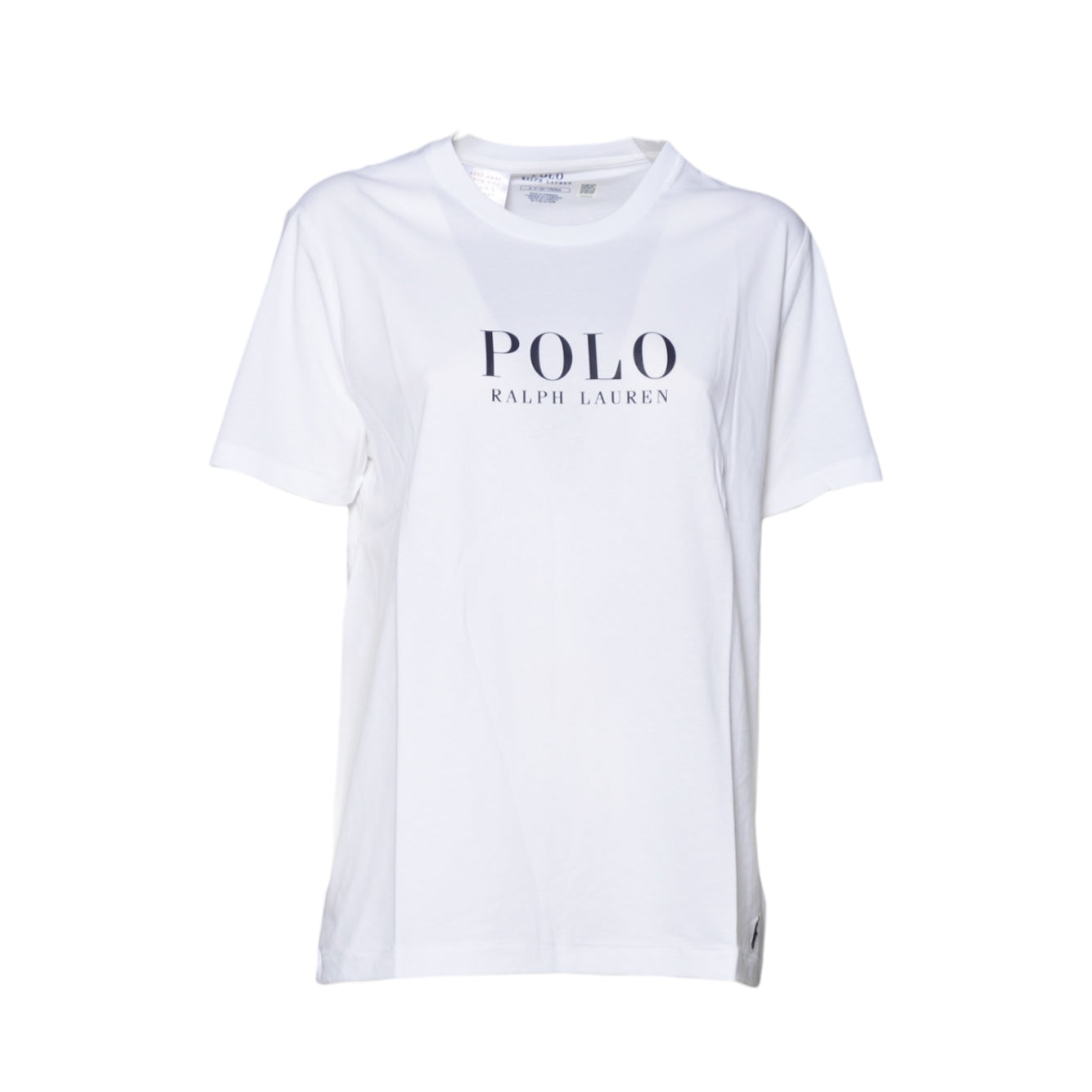 T-shirt da notte in cotone bianco con stampa Ralph Lauren 