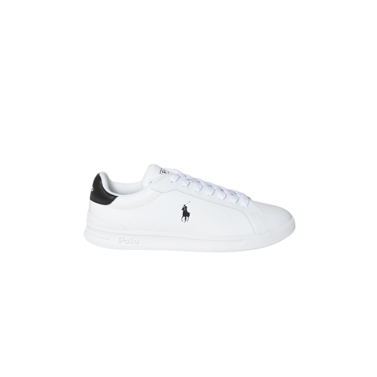 Sneaker Heritage Court II in pelle bianca Ralph Lauren 