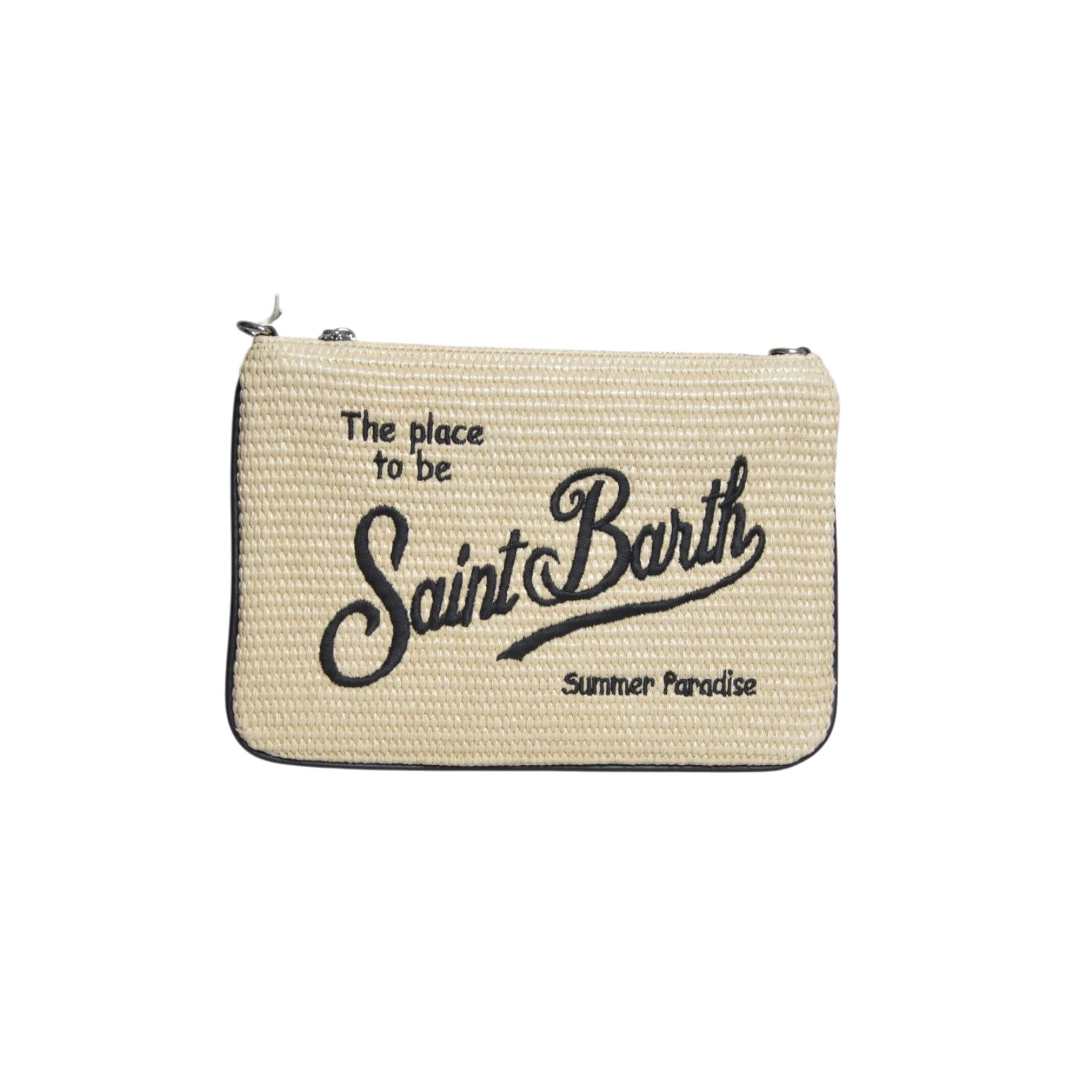 parisienne straw pochette 