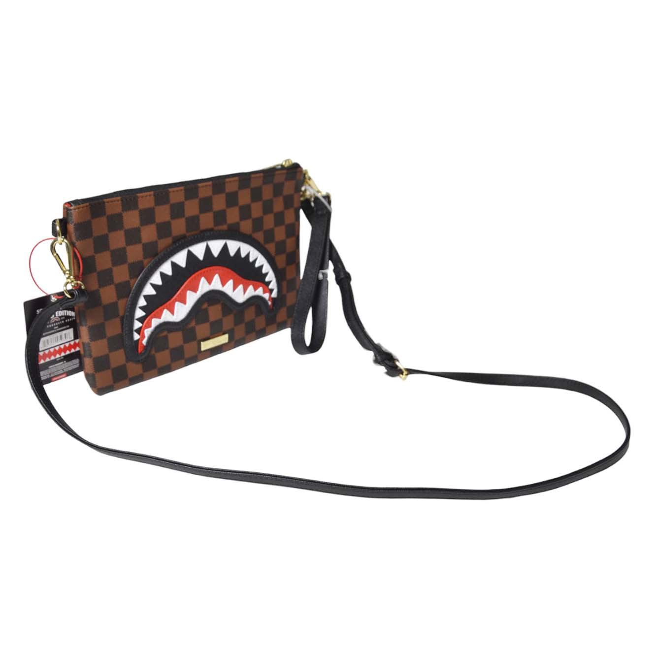 sawtooth sharks in pariscrossover clutch 