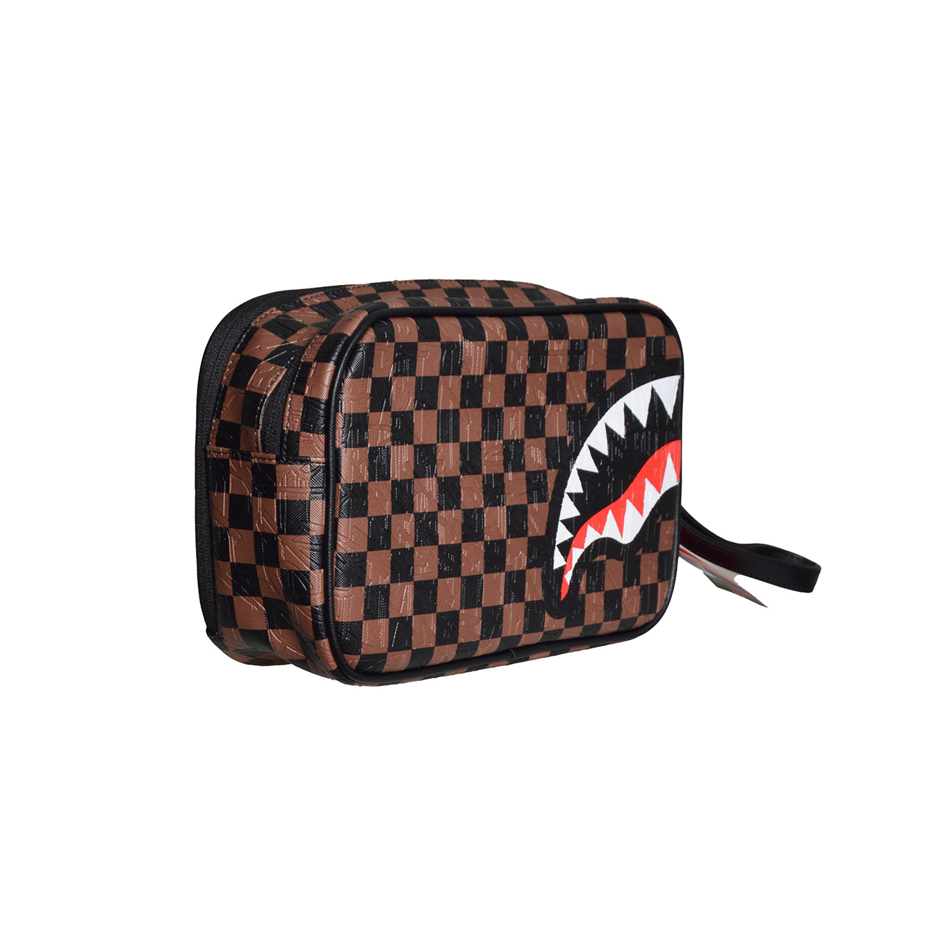 check 2 emboss toiletry bag 