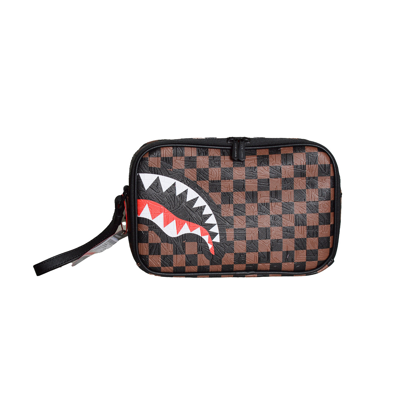 check 2 emboss toiletry bag 