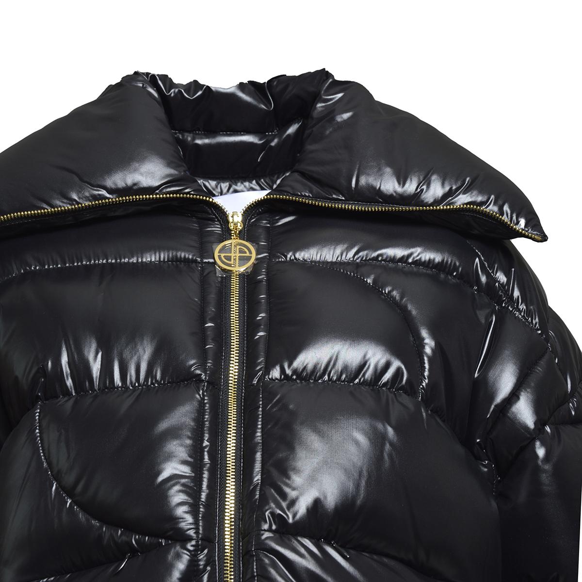 Piumino cropped in nylon nero Patou 