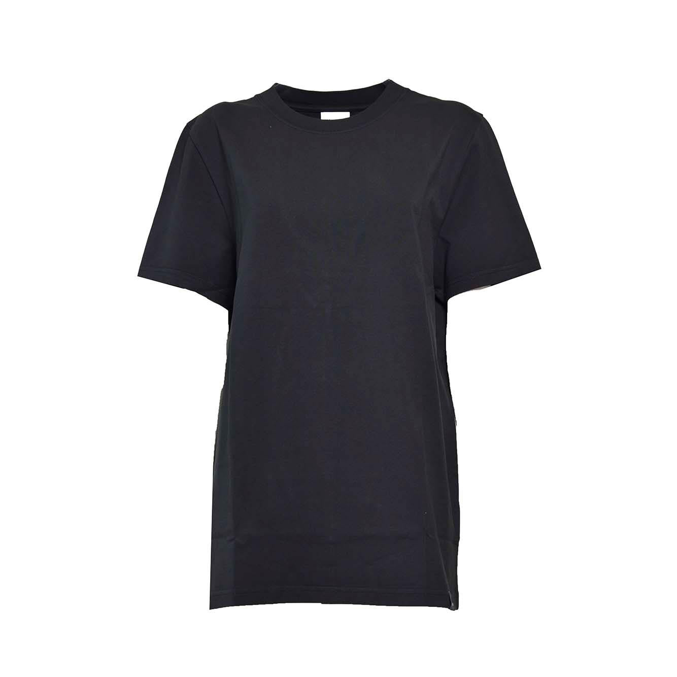 T-shirt Ac in cotone nero Courregès 