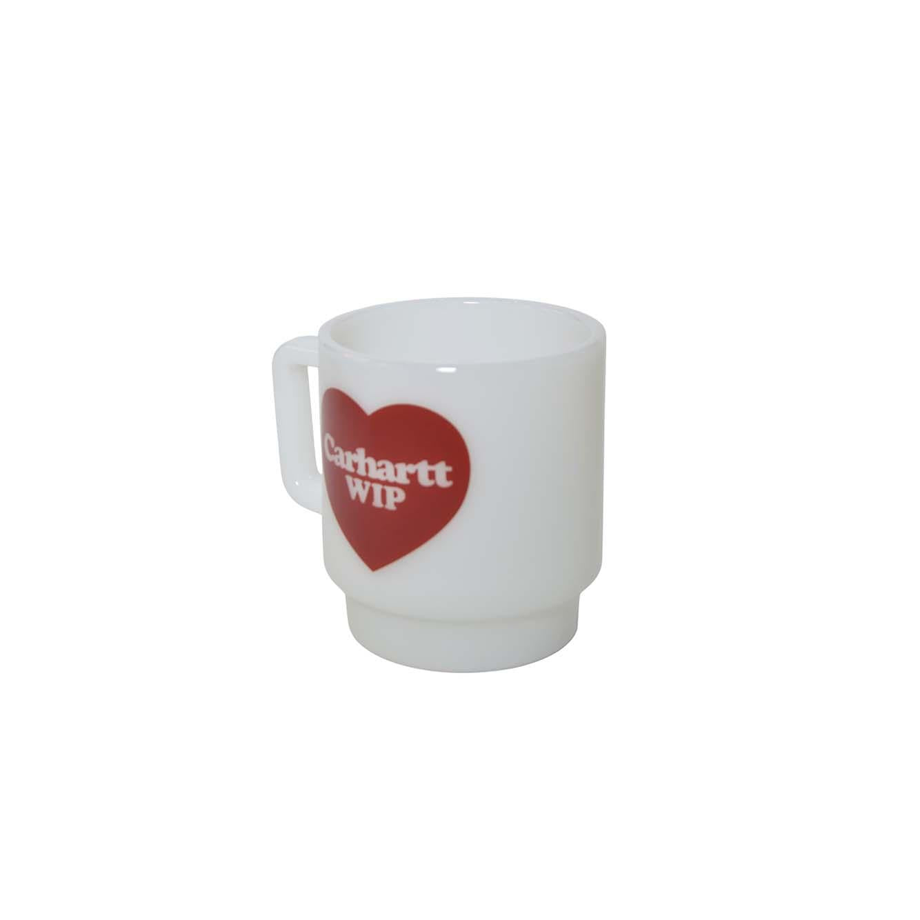 heart glass mug 